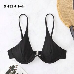 💞 2 for $15 💞 New SHEIN Black Ribbed Bikini Top